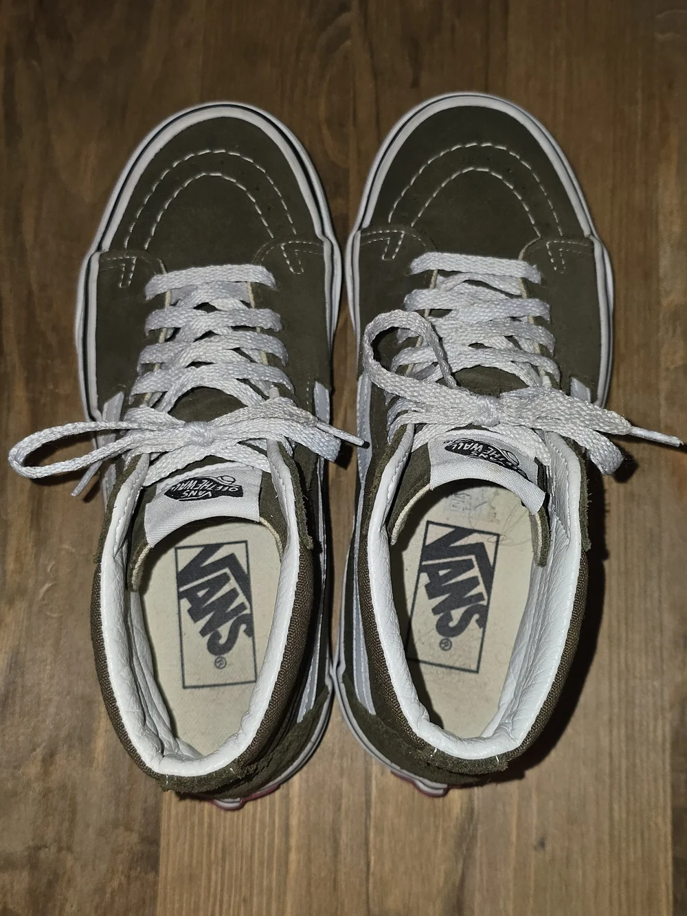 VANS Sk8-Hi Bungee Cord Olive Green High Top Sneakers M 3.5 W 5